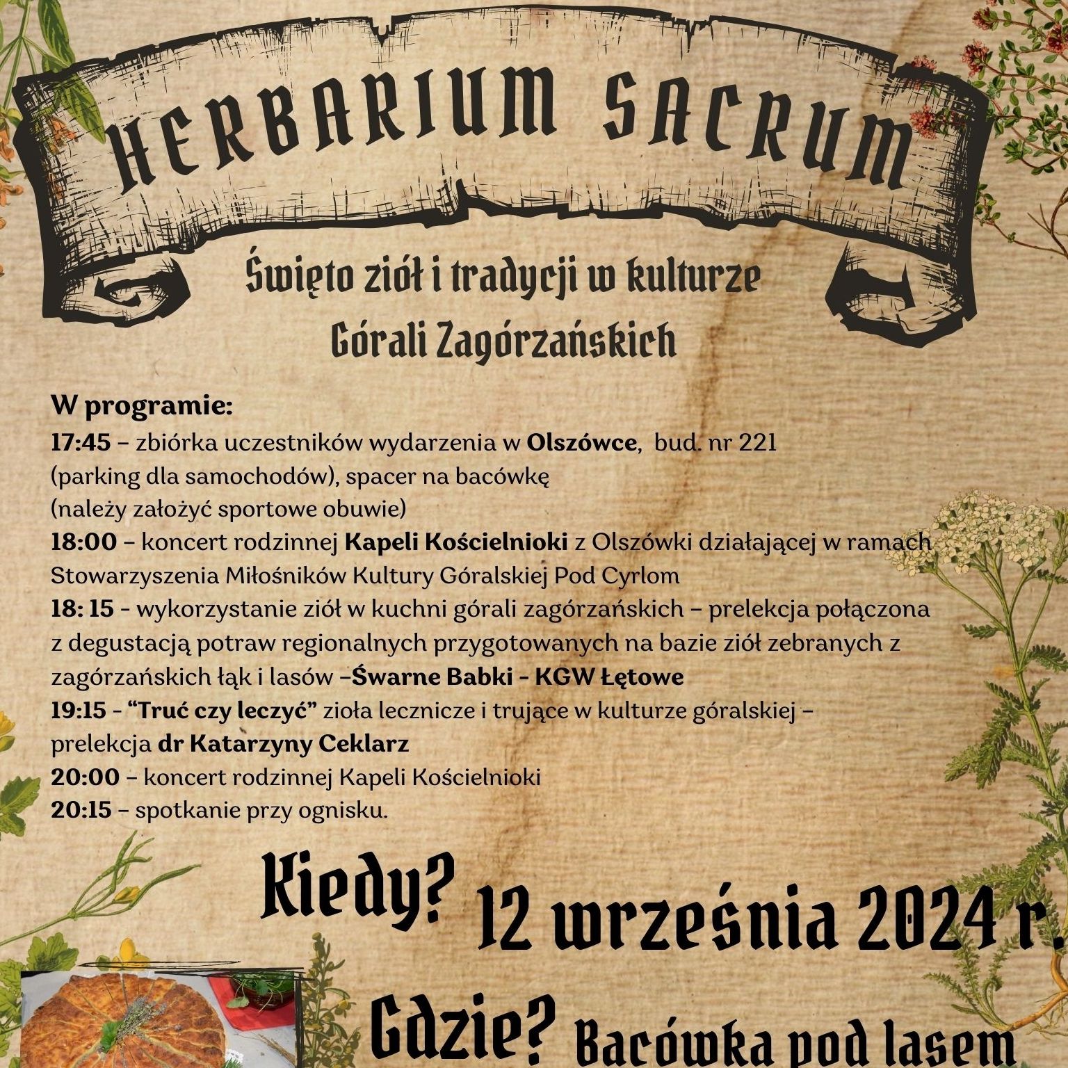 miniaturka dla wpisu o tytule: Herbarium Sacrum – zapraszamy na święto ziół i tradycji w kulturze Górali Zagórzańskich